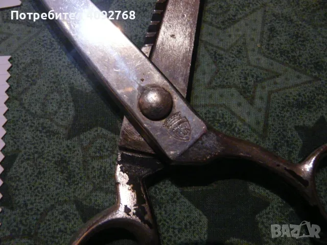 Solingen "Zwei Pferde" проф. немска зиг-заг ножица , кована, 1930-40 г, снимка 4 - Антикварни и старинни предмети - 48553677