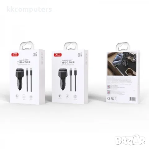 FM Трансмитер Bluetooth XO-BCC17/ MP3 / 30W / PD, USB QC 3.0/ Type-C - Lightning кабел / Черен / Бар, снимка 3 - Аксесоари и консумативи - 47709384
