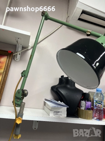 Работна лампа от 50-те години на миналия век от Кърт Фишер за Midgard, снимка 8 - Антикварни и старинни предмети - 52200589
