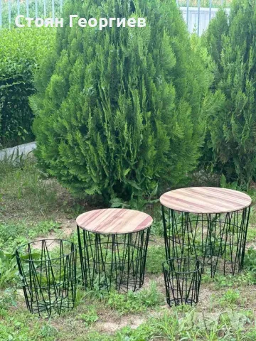 Чисто нови маси LIVARNO LIVING
Комплект от 4 броя
Кръгла форма, снимка 1