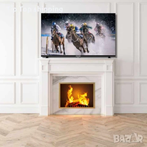 Телевизор Rancore Т-32S133, 32", Smart, 1366х768 HD Ready, Android 11.0, Черен, снимка 4 - Телевизори - 49609406