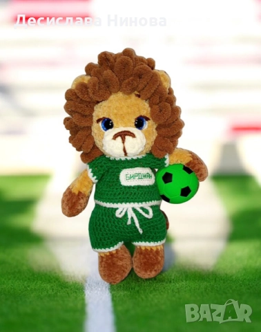 Лъвче-футболист, снимка 4 - Плюшени играчки - 52973525