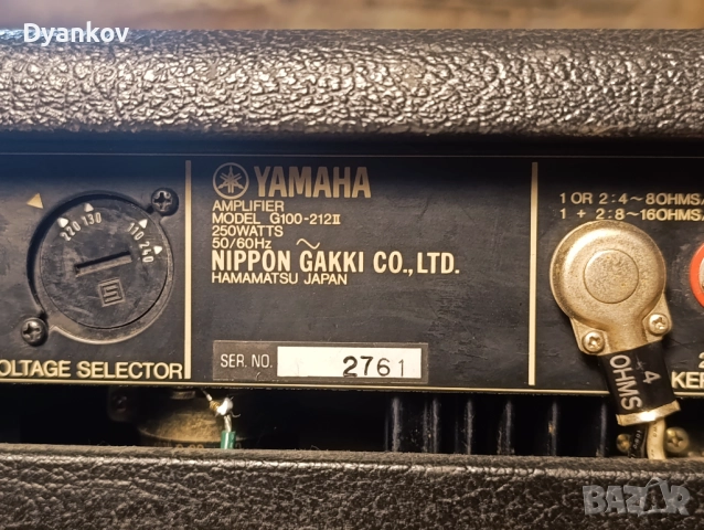 Yamaha G100 - 212 II Комбо Китарен Усилвател (кубе), снимка 8 - Китари - 52208859