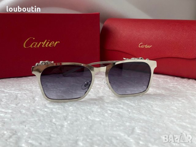 Cartier 2021 дамски слънчеви очила тип котка, снимка 8 - Слънчеви и диоптрични очила - 34665094