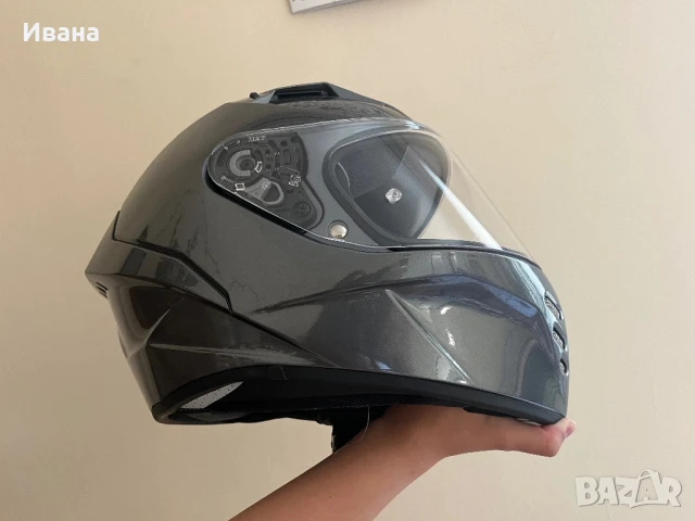 AIROH Каска за мотор Connor Color Anthracite Gloss, снимка 3 - Аксесоари и консумативи - 50674562