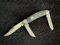 Колекционерски джобен сгъваем нож с три остриета RR Sowbelly Green Micarta Brushed. (RR1991), снимка 2