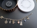 сребърна гривна Thomas sabo Charm club със 7 талисманчета , снимка 1