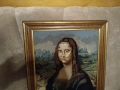 Гоблен Мона Лиза с дървена рамка , снимка 2