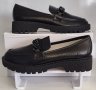 Модни дамски обувки лоуфър модел: 3731-1 black, снимка 1 - Дамски елегантни обувки - 40722482