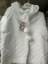 бяла, мека бебешка жилетка, с качулка, за момче или момиче. , снимка 2