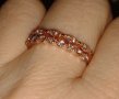 Нежен раздвоен пръстен нов 💥💥, снимка 1 - Пръстени - 39878399