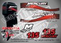 Mercury 1999-2006 25 hp Four Stroke Меркюри извънбордов двигател стикери надписи лодка outmerfsr-25, снимка 18