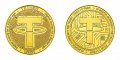 Tether coin ( USDT ) - Gold, снимка 1 - Нумизматика и бонистика - 38573603