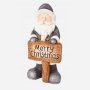 Голям керамичен Дядо Коледа, снимка 1 - Декорация за дома - 43410055