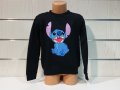 Нова детска ватирана блуза с дълъг ръкав Стич (Stitch) в черен цвят, снимка 6