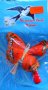Оранжева пеперуда мартеница-014, снимка 1 - Ръчно изработени сувенири - 28064126