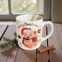 6239 Коледна чаша Merry Christmas с мече и лъжичка, 180мл, снимка 2