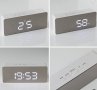 Часовник, метеорологична станция с led  огледало час, дата темп, влажност 14.5x4x8 см, снимка 6