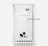 Mickey Моусе  Спален комплект с луксозна бродерия Мики Маус, снимка 1 - Спално бельо и завивки - 38778736