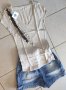 Блуза с интересна декорация, снимка 1 - Тениски - 20121884