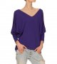 Дамска блуза в лилаво марка Yuliya Babich, снимка 1 - Блузи с дълъг ръкав и пуловери - 27442320
