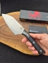 Фиксиран нож Microtech Santoku 3200-10BK,фултанг,G10, снимка 6