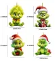 Гринч грийнч Grinch фигурка висулка акрил акрилна украса декорация коледна за елха и др, снимка 2