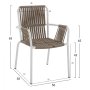 Стол трапезен градински алуминиев HM5784, снимка 2