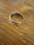 Сребърен пръстен, тип халка с пера, снимка 1 - Пръстени - 39278046