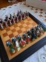 Изящен шах с оловни фигури, снимка 1 - Колекции - 43918797