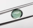Естествен сапфир в искрящ зелен цвят 0.94кт.! Сертифициран! нов!, снимка 8