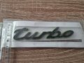 Емблема Турбо Turbo за Порше Porsche черен с зелено, снимка 2
