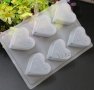6 сърца сърце Be My Valentine пластмасова поликарбонат форма PP за Шоколад гипс сапун , снимка 1 - Форми - 28263442