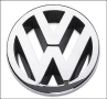 Емблема за решетка VW 125 мм – Polo, Touran, EOS, MK5 сива, снимка 2