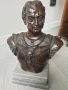 35см-14кг Ruocco статуя-бюст/стара италианска бронзова скулптура/фигура на римски император, снимка 17