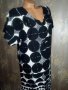 Didi S/M-Нова права рокля в черно и бяло, снимка 5