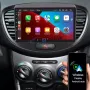Мултимедия за Hyundai I10, 2007-2013, Двоен дин, Навигация, дисплей, плеър, екран, Android, I10, снимка 6