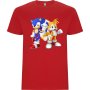 Нова детска тениска със Соник (Sonic) в червен цвят , снимка 1