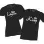 Комплект тениски за влюбени King Queen 2, снимка 1