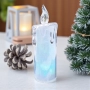 6139 Коледна електронна свещ с преливащи Led светлини, 16 см, снимка 1