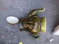 Зелен порцеланов чайник с капак, снимка 1