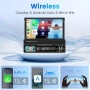 Ново Авто радио 1 DIN 7″ тъчскрийн с безжичен CarPlay и Bluetooth кола, снимка 2