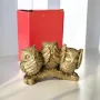 5434 Статуетка Три Сови – Не знам, не чух, не видях сувенир, 6x10cm, снимка 2
