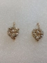 Автентични златни обеци с инкрустирани перли/злато 12 карата, снимка 7