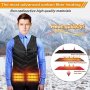 SRVR Електрическа водоустойчива жилетка с подгряване,3 нива, 5 зони, L, снимка 4