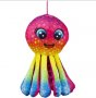 ✨Плюшен цветен октопод - 25 см, снимка 1 - Плюшени играчки - 37147067