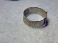 СТАРИНЕН ГРЪЦКИ ПРАВОСЛАВЕН ПРЪСТЕН ОКСИДИРАНО СРЕБРО ВИСОКА ПРОБА РЯДКА РЪЧНА ИЗРАБОТКА 49229, снимка 13