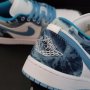 Nike Air Jordan 1 Low Denim Blue Маратонки Дънков Плат Нови Оригинални Обувки 44.5 Размер Номер , снимка 6