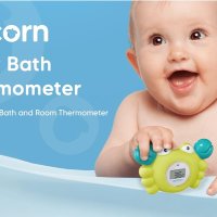 Прецизен Цифров 100% водоустойчив термометър за баня и стая Aycorn/LCD дисплей/LED аларма за t•, снимка 11 - За банята - 43340978