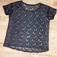 Дамска дантелена блузка HM, снимка 2 - Тениски - 39993340